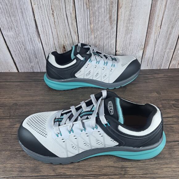 KEEN Vista Energy Utility Carbon Toe Work Shoes Women's Sz 9 M Vapor Porcelain - Picture 5 of 9